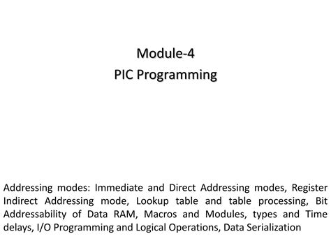 Solution Pic Microcontroller Programming Peripheral Interface