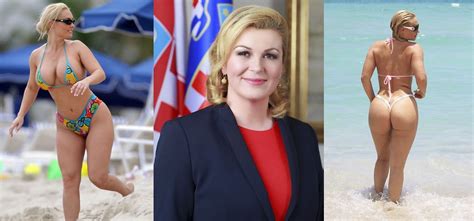 A Atual Presidente Da Croácia Kolinda Grabar Usou Um Fio Dental Na