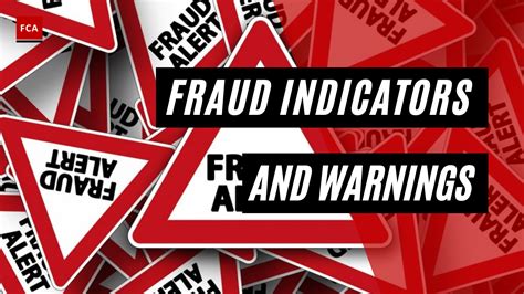 Fraud Indicators And Warnings To Watch Out For