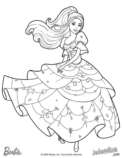 Coloriage Barbie Sirene 3