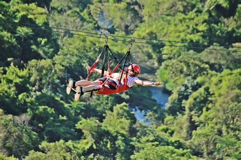 Super Tirolesa Brotas Territ Rio Selvagem Canoar