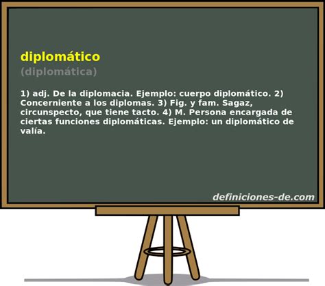 Significado de diplomático diplomática