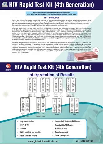 Oscar Hiv Hiv Test Number Of Reactions Preps Kit Kits At Rs