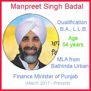 finance minister  punjab manpreet badal contact number