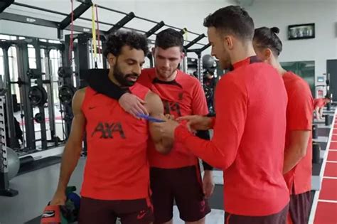 Mohamed Salah not happy as Andy Robertson has last laugh in Liverpool ...