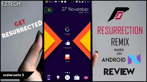 Official Resurrection Remix Android With Volte For Redmi Note