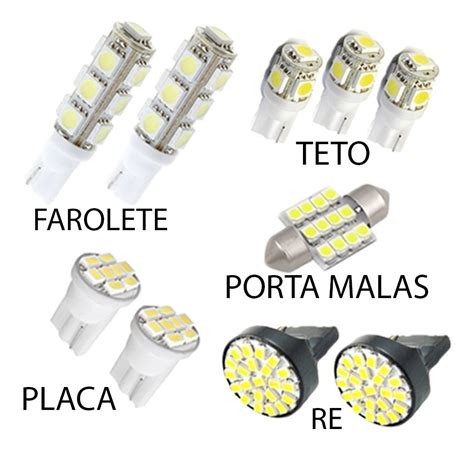 Kit Lampadas Led Pajero Tr Pingo Teto Placa R Torpedo Mercado Livre