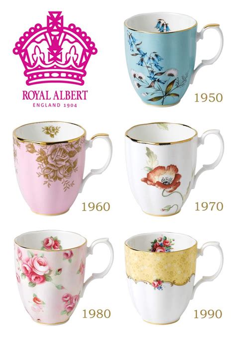 Royal Albert Years Piece Mug Set Tea Cups Vintage