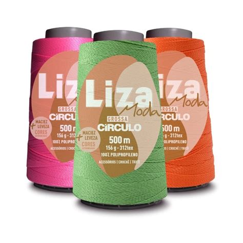 Linha Moda Liza Grossa Circulo Metros G Cabelo Vestu Rio