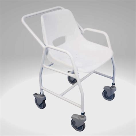 Hythe Adjustable Height Mobile Shower Chair Care Home Medical Products