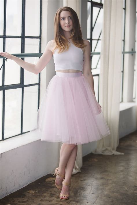 The Wendy Soft Pink 25 Length Tulle Skirt Dress Pink Tulle Skirt