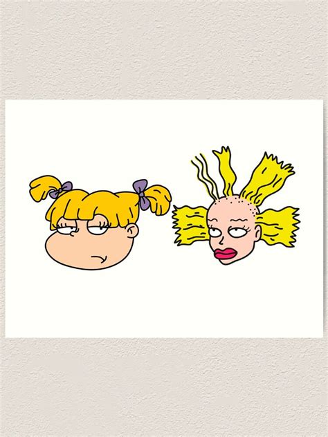 "Cynthia and Angelica Rugrats" Art Print for Sale by NaturalBornGoth ...