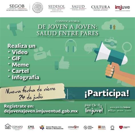 Convocatoria De Joven A Joven Salud Entre Pares Difusi N Con Causa