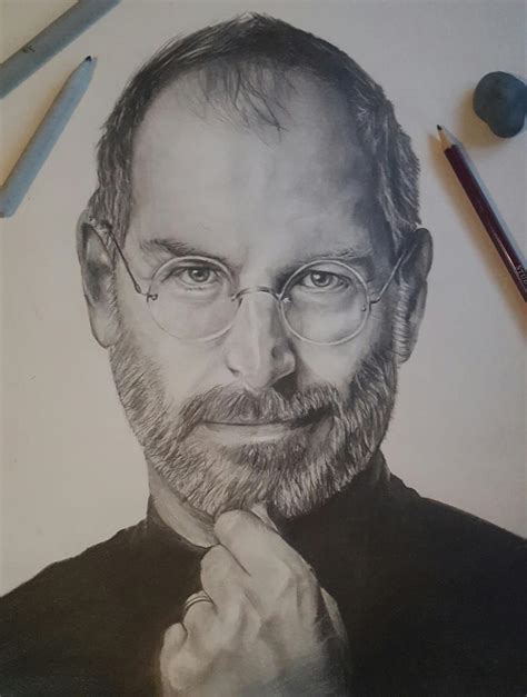 Steve Jobs Portrait by RileyPitzen on DeviantArt