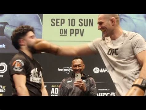 Sean Strickland Spars Random Fan At Open Workout YouTube