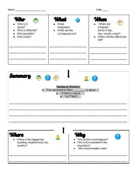 Summary Graphic Organizer For Ells English And Spanish By Sarah