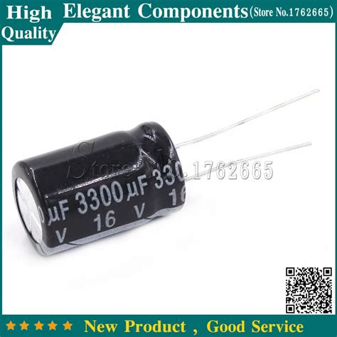 Pcs V Uf Aluminum Electrolytic Capacitor Uf V Size