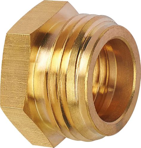 Amazon JUWO 3 4 Male GHT X 1 2 NPT Female Connector Brass