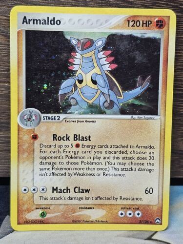 Pok Mon Card Armaldo Ex Power Keepers Reverse Holo Rare Mp Ebay