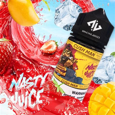 NASTY CUSH MAN Mango Strawberry 60ml Tinh Dầu Vape Mỹ Chính Hãng