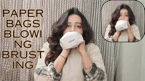 Mostly Request 😱 Paper Bag Blowing And Bursting Challenge🥰 Requested