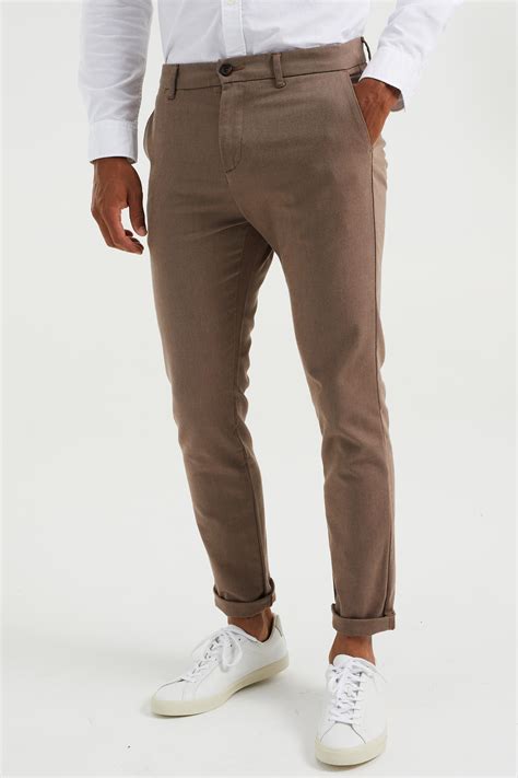 Pantalon Chino Skinny Fit à Motif Tissé Homme 954618160519 We Fashion