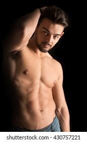 Sexual Muscular Nude Man Posing Over Stock Photo Shutterstock