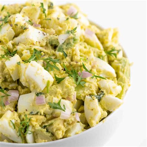 Einfacher Low Carb Avocado Eier Salat Macht Super Satt