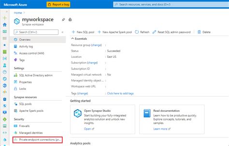 Connect To A Synapse Studio Using Private Links Azure Synapse Hot Sex