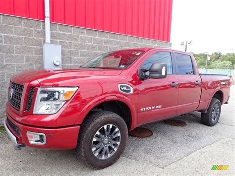 Cayenne Red Nissan Titan Xd Pro X Crew Cab X