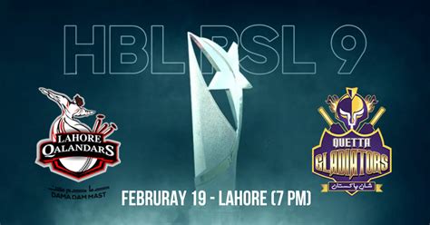 Psl 9 Match Today Lahore Qalandars Vs Quetta Gladiators Live Streaming Complete Details