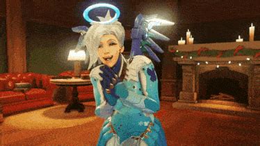 Snow Angel Mercy GIF - Snow angel Mercy Overwatch - Discover & Share GIFs