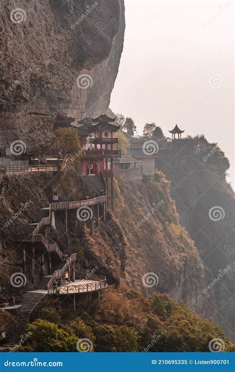 Ancient Chinese Temple Lingtong Temple Which Was Built In The Middle