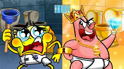 Which Restroom Should Spongebob Choose Rich Toilet Vs Poor Toilet