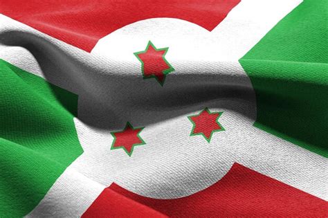 Premium Photo 3d Illustration Closeup Flag Of Burundi