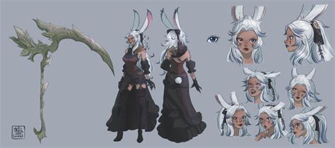 A Reaper Viera Character Sheet I Did Recently Rffxiv
