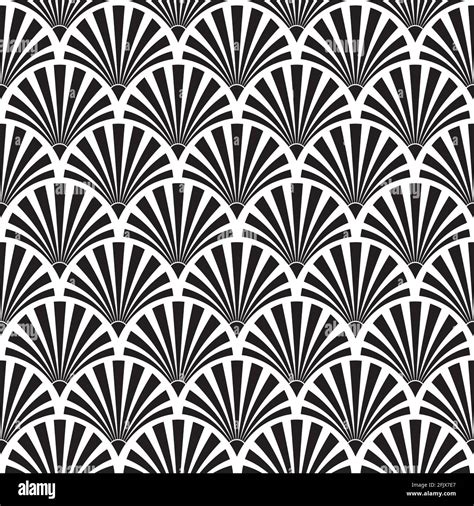Seamless Art Deco Sunburst Pattern Stock Vector Image And Art Alamy