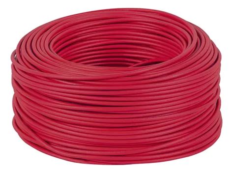 Rollo De 100 M De Cable Thhw Ls 10 Awg Rojo Volteck 46059 Meses Sin