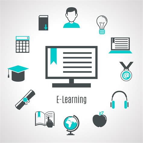 Minimalist Style Elearning Composition 480461 Vector Art At Vecteezy