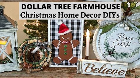 4 HIGH END DOLLAR TREE FARMHOUSE CHRISTMAS DIYS FARMHOUSE HOME DECOR