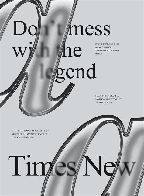 Times New Roman I Poster :: Behance