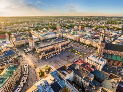 Lublin Krajobraz Starego Miasta Z Lotu Ptaka Zabytki Und Atrakcje