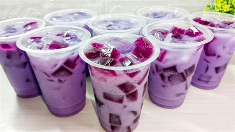 Resep Es Taro Jelly Ide Jualan Minuman Modal Kecil Untung Besar Youtube