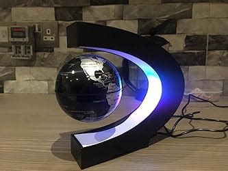 Senders Floating Globe With Led Lights C Shape Magnetic Levitation