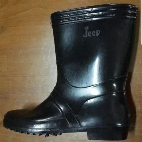 Jual Sepatu Pendek Hitam Murah Jeep Forbelli Karet Anti Air Boot