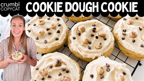 Crumbl Cookie Dough Cookie Copycat Recipe Youtube