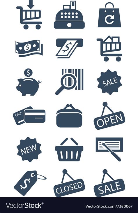 Business And Sales Icons Royalty Free Vector Image