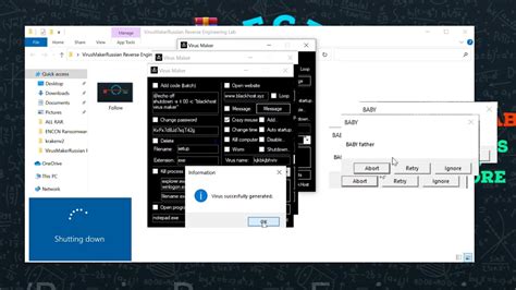 Virus Maker New Virus Maker Malware Tool Youtube