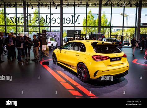 Mercedes Amg A Class A45s Sports Car Showcased At The Frankfurt Iaa Motor Show Germany