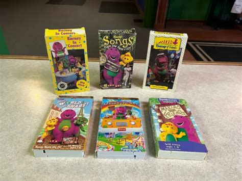 Barney Friends Collection Vhs Lot Of Riding In Barney S Car Camp